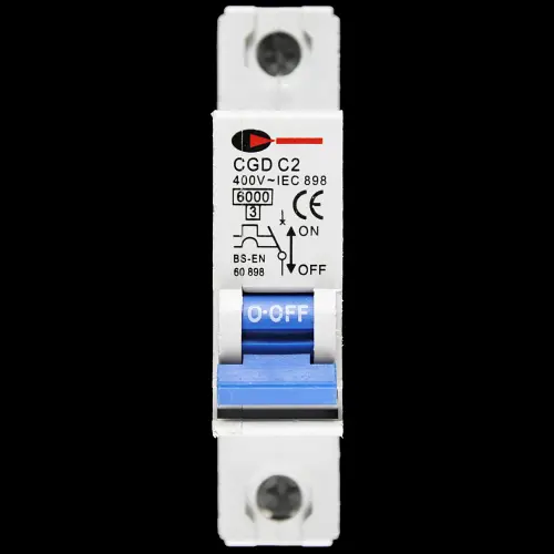 CGD 2 AMP CURVE C 6kA MCB CIRCUIT BREAKER CGDC2