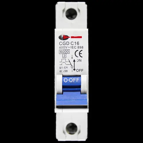 CGD 16 AMP CURVE C 6kA MCB CIRCUIT BREAKER CGDC16