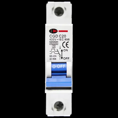 CGD 20 AMP CURVE C 6kA MCB CIRCUIT BREAKER CGDC20