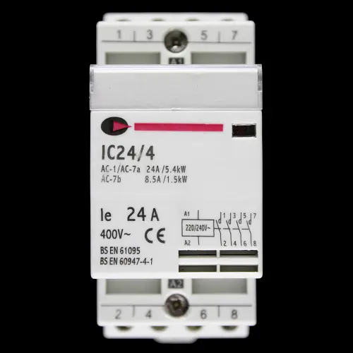 CGD 24 AMP FOUR POLE NO CONTACTOR 220/240V COIL IC24/4