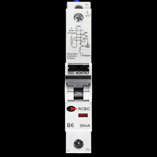 CGD 6 AMP CURVE B 6kA 30mA RCBO TYPE AC 6/30/SP