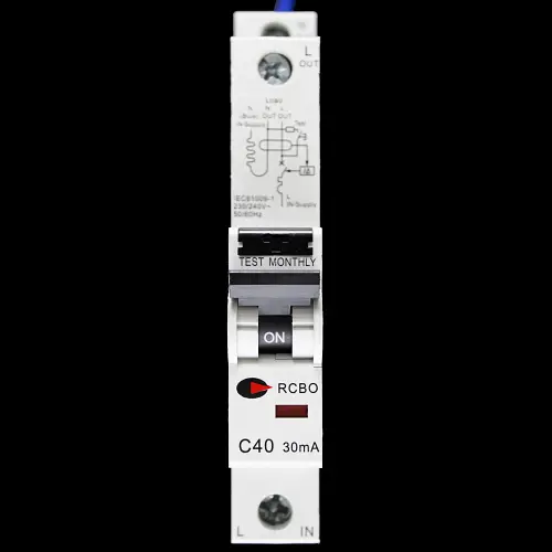CGD 40 AMP CURVE C 6kA 30mA RCBO TYPE AC 40/30/1M/C