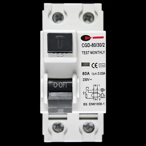 CGD 80 RCCB RCD DOUBLE POLE 30mA TYPE AC CGD-80/30/2 S2