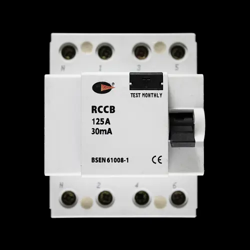 CGD 125 AMP 30mA FOUR POLE RCCB TYPE AC 125/30/4