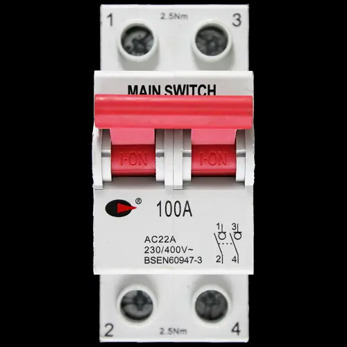 CGD 100 AMP DOUBLE POLE MAIN SWITCH DISCONNECTOR GMS1002P