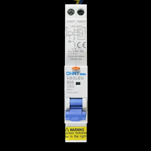 CHINT 20 AMP CURVE B 10kA 30mA RCBO TYPE AC NB3LEU
