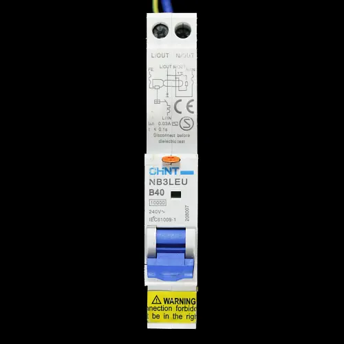 CHINT 40 AMP CURVE B 10kA 30mA RCBO TYPE AC NB3LEU