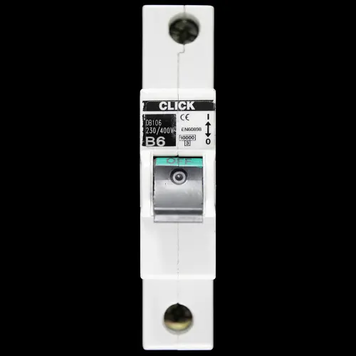 CLICK 6 AMP CURVE B 10kA MCB CIRCUIT BREAKER DB106
