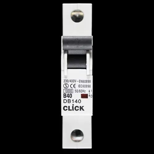CLICK 40 AMP CURVE B 10kA MCB CIRCUIT BREAKER DB140