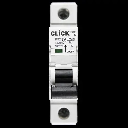 CLICK 32 AMP CURVE B 10kA MCB CIRCUIT BREAKER CP132