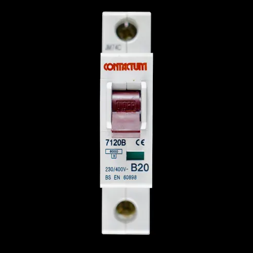 CONTACTUM 20 AMP CURVE B 6kA MCB CIRCUIT BREAKER 7120B RED