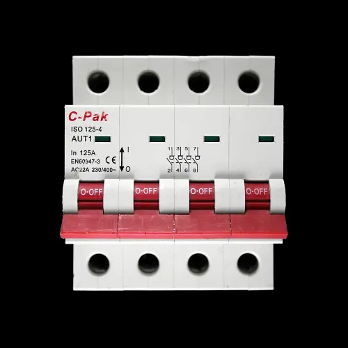 C-PAK 125 MAIN SWITCH DISCONNECTOR FOUR POLE ISO125-4 AUT1