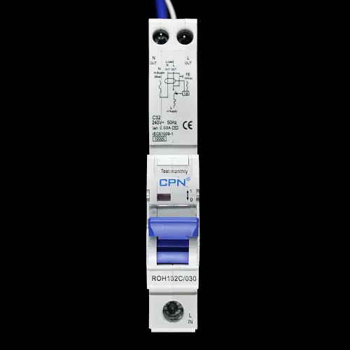 CPN 32 AMP CURVE C 10kA 30mA RCBO TYPE AC ROH132C/030