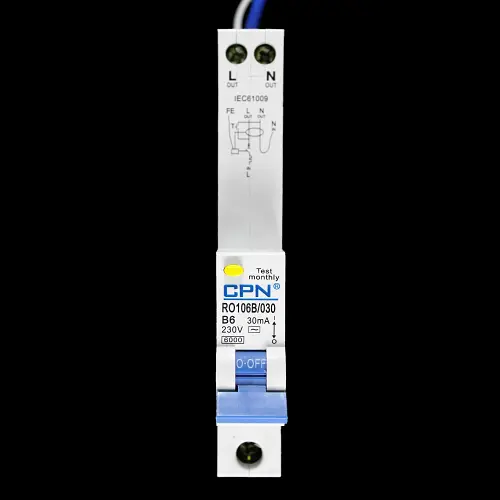 CPN 6 AMP CURVE B 6kA 30mA RCBO TYPE AC RO106B/030