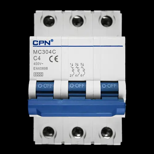 CPN 4 AMP CURVE C 6kA TRIPLE POLE MCB CIRCUIT BREAKER MC304C