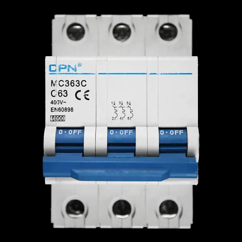 CPN 63 AMP CURVE C 6kA TRIPLE POLE MCB CIRCUIT BREAKER MC363C