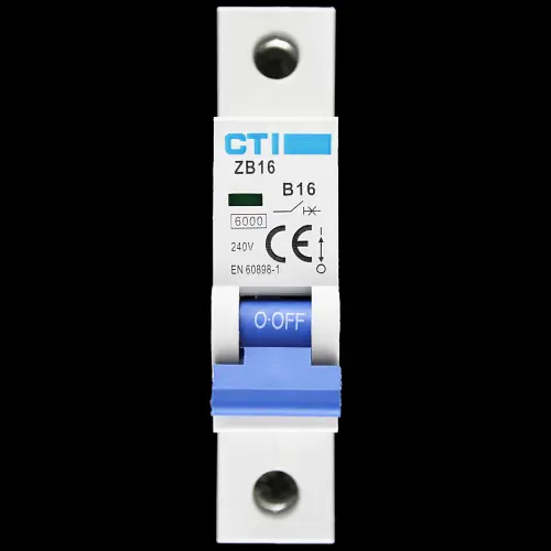 CTI 16 AMP CURVE B 6kA MCB CIRCUIT BREAKER ZB16