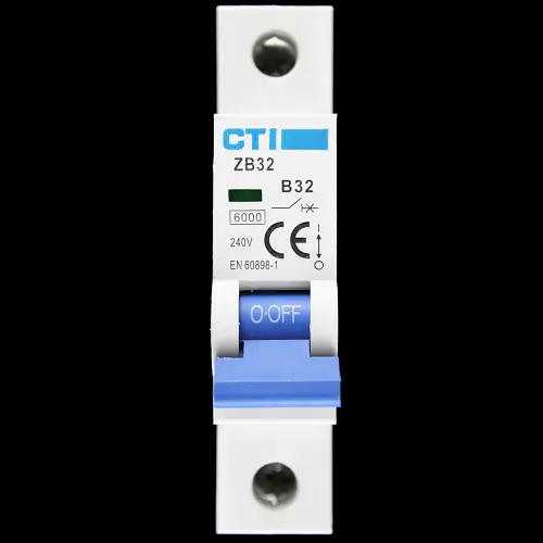 CTI 32 AMP CURVE B 6kA MCB CIRCUIT BREAKER ZB32