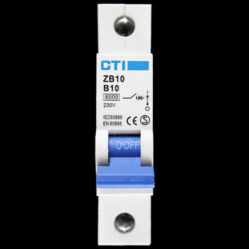 CTI 10 AMP CURVE B 6kA MCB CIRCUIT BREAKER ZB10 S1