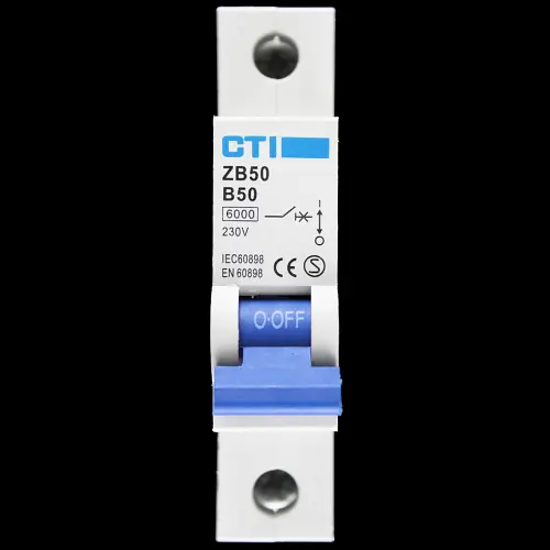 CTI 50 AMP CURVE B 6kA MCB CIRCUIT BREAKER ZB50 S1