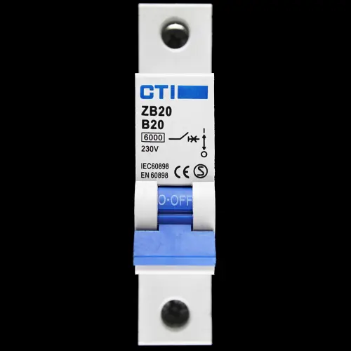 CTI 20 AMP CURVE B 6kA MCB CIRCUIT BREAKER ZB20 S2