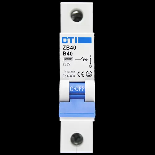 CTI 40 AMP CURVE B 6kA MCB CIRCUIT BREAKER ZB40 S3