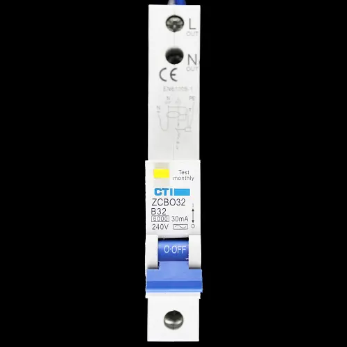 CTI 32 AMP CURVE B 6kA 30mA RCBO TYPE AC ZCBO32