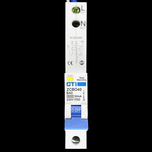 CTI 40 AMP CURVE B 6kA 30mA RCBO TYPE AC ZCBO40