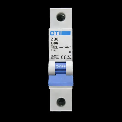 CTI 6 AMP CURVE B 6kA MCB CIRCUIT BREAKER ZB6 S2