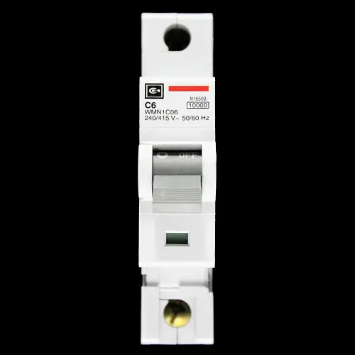 CUTLER HAMMER 6 AMP CURVE C 10kA MCB CIRCUIT BREAKER WMN1C06 N16509