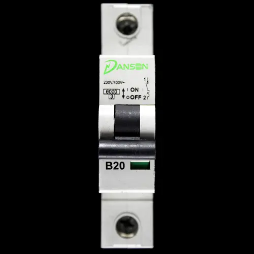 DANSON 20 AMP CURVE B 6kA MCB CIRCUIT BREAKER