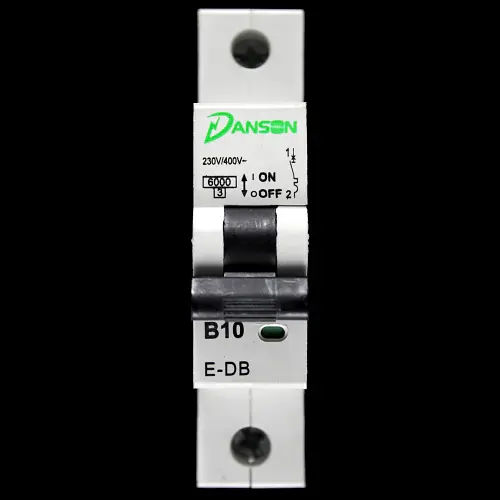 DANSON 10 AMP CURVE B 6kA MCB CIRCUIT BREAKER E-DB