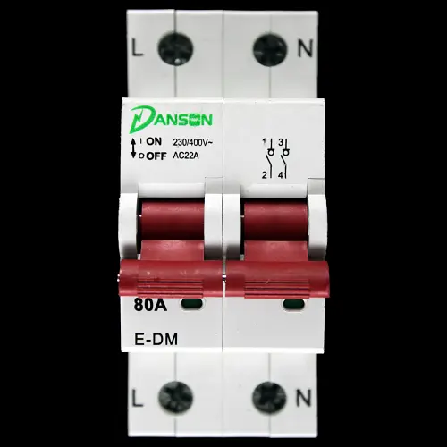 DANSON 80 MAIN SWITCH DISCONNECTOR DOUBLE POLE E-DM