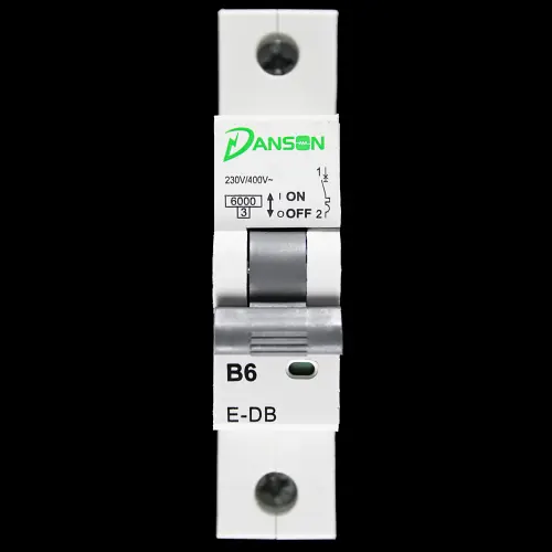 DANSON 6 AMP CURVE B 6kA MCB CIRCUIT BREAKER E-DB