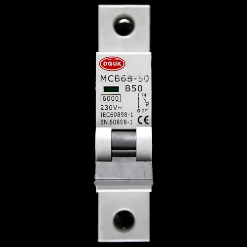 DGUK 50 AMP CURVE B 6kA MCB CIRCUIT BREAKER MCB6B-50