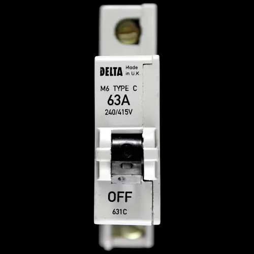 DELTA 63 AMP CURVE C M6 MCB CIRCUIT BREAKER 631C