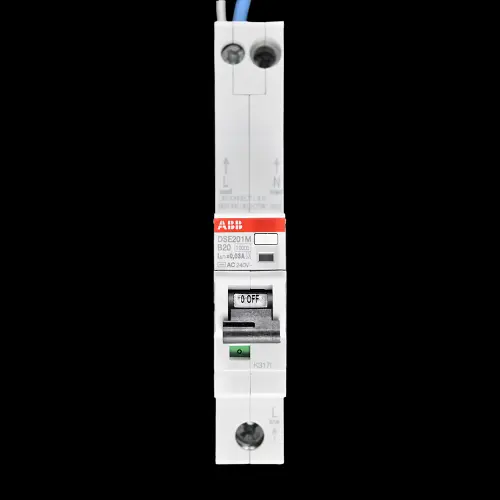 ABB 20 AMP CURVE B 10kA 30mA RCBO TYPE AC 2CSR275051R1205 DSE201 M