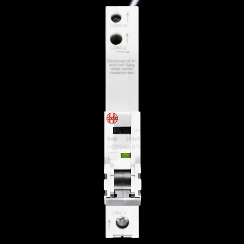 WYLEX 40 AMP CURVE B 10kA 30mA RCBO TYPE A PSBS40-B/1