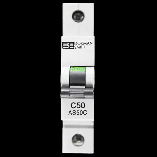 DORMAN 50 AMP CURVE C 10kA MCB CIRCUIT BREAKER AS50C BC
