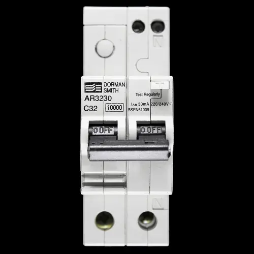 DORMAN SMITH 32 AMP CURVE C 10kA 30mA DOUBLE POLE RCBO AR3230
