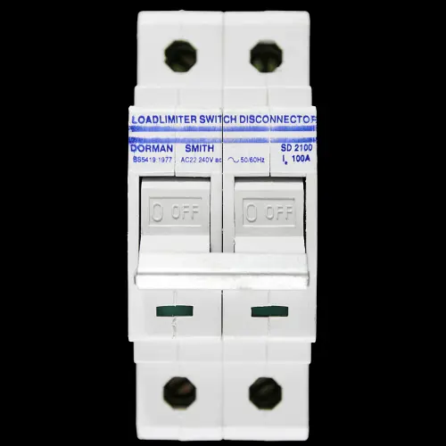 DORMAN SMITH 100 AMP DOUBLE POLE MAIN SWITCH DISCONNECTOR SD2100