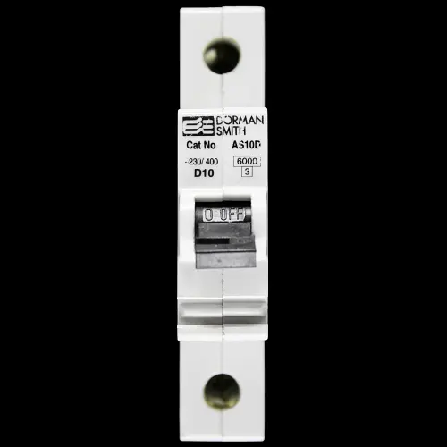 DORMAN SMITH 10 AMP CURVE D 6kA MCB CIRCUIT BREAKER AS10D