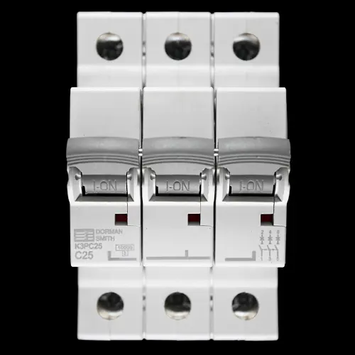 DORMAN SMITH 25 AMP CURVE C 10kA TRIPLE POLE MCB CIRCUIT BREAKER K3PC25