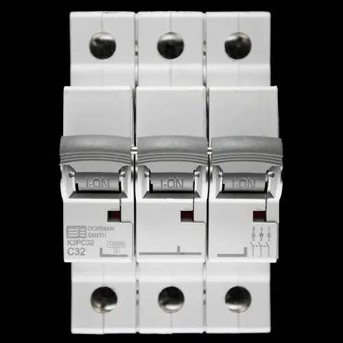DORMAN SMITH 32 AMP CURVE C 10kA TRIPLE POLE MCB CIRCUIT BREAKER K3PC32