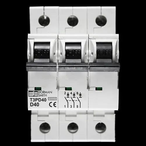 DORMAN D 40 MCB TRIPLE POLE 10kA CIRCUIT BREAKER T3PD40