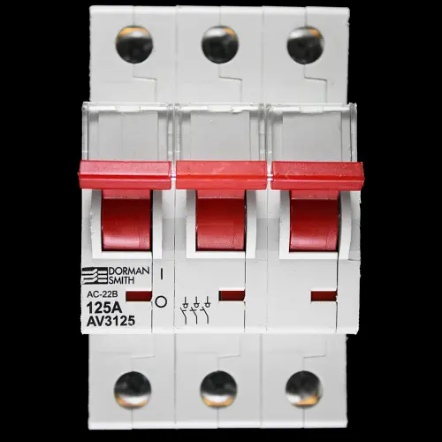 DORMAN SMITH 125 AMP TRIPLE POLE MAIN SWITCH DISCONNECTOR AC-22B AV3125
