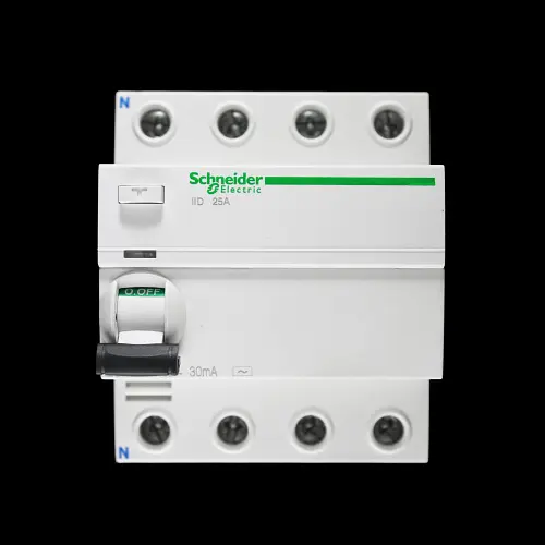SCHNEIDER 25 AMP 30mA FOUR POLE RCD TYPE AC iID A9R41425