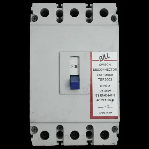 BILL 200 AMP TRIPLE POLE SWITCH DISCONNECTOR TSF2003