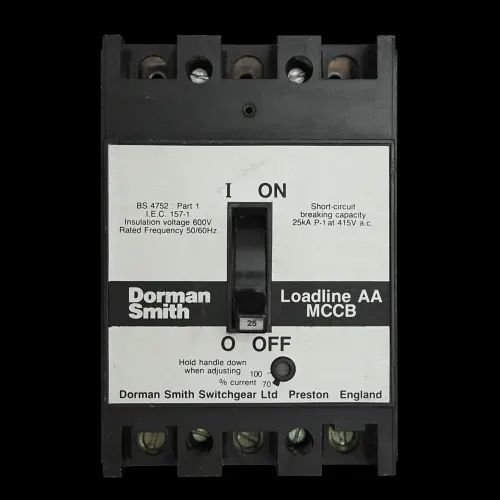 DORMAN SMITH 25 AMP 25kA TRIPLE POLE MCCB LOADLINE AA