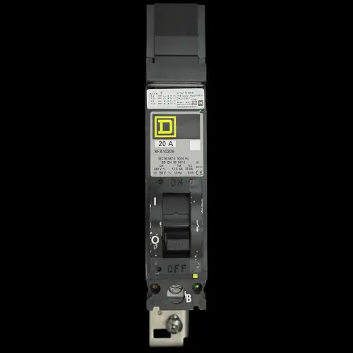 SQUARE D 20 AMP 12.5kA MCCB SFA1020B